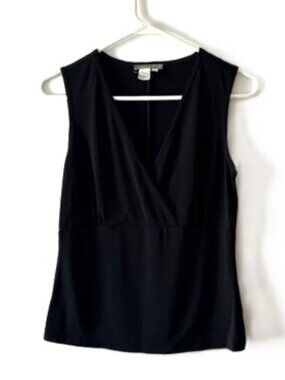 Isabella Bird Black Tank Top with Empire Waist